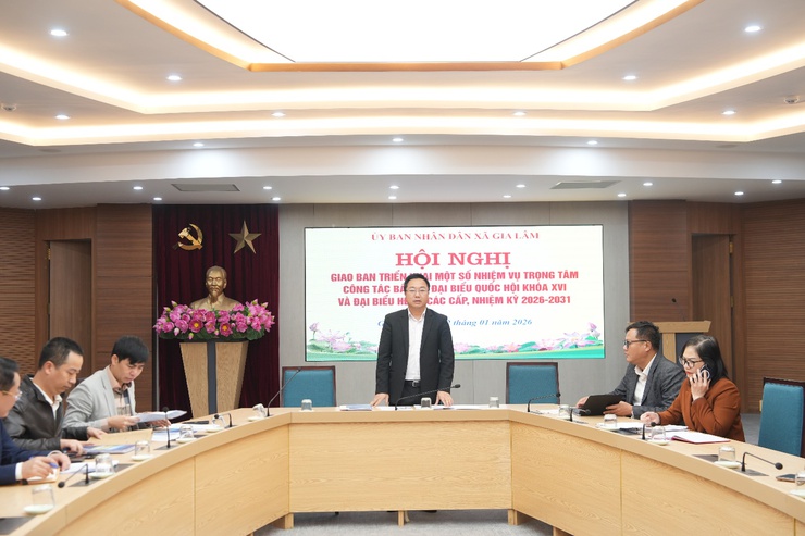 UBND xã Gia Lâm tổ chức hội nghị Giao ban triển khai một số nhiệm vụ trọng tâm công tác bầu cử đại biểu Quốc hội khóa XVI và đại biểu HĐND các cấp nhiệm kỳ 2026-2031- Ảnh 5.