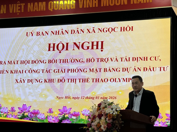 Ra mắt Hội đồng bồi thường, hỗ trợ và tái định cư, triển khai giải phóng mặt bằng dự án Khu đô thị thể thao Olympic- Ảnh 2.