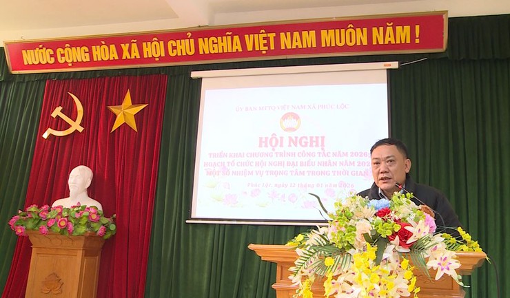 Ủy ban Mặt trận Tổ quốc Việt Nam xã tổ chức Hội nghị triển khai chương trình công tác năm 2026- Ảnh 3.