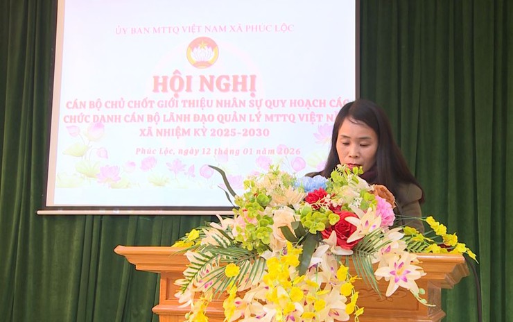 Ủy ban Mặt trận Tổ quốc Việt Nam xã tổ chức Hội nghị triển khai chương trình công tác năm 2026- Ảnh 4.