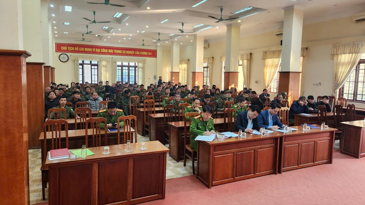 Lực lượng tham gia bảo vệ an ninh trật tự cơ sở xã Dương Hoà thi đua lập thành tích chào mừng Đại hội Đảng lần thứ XIV và cuộc bầu cử Quốc hội và đại biểu HĐND các cấp nhiệm kỳ 2026-2031 - Ảnh 1.