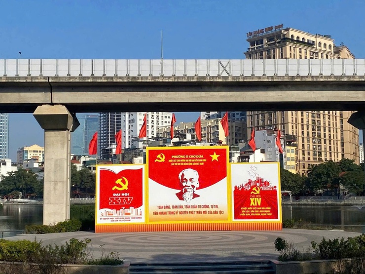 Tuyên truyền, cổ động trực quan Chào mừng Đại hội đại biểu toàn quốc lần thứ XIV của Đảng, mừng Xuân Bính Ngọ 2026- Ảnh 2.