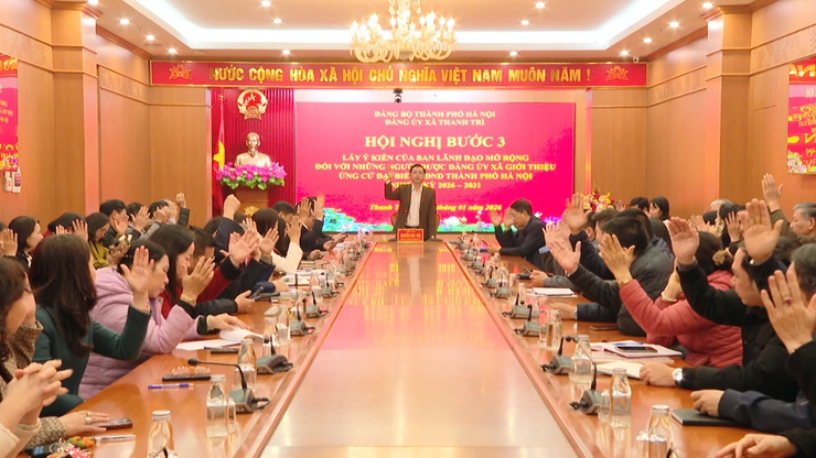 Tăng cường dân chủ trong giới thiệu nhân sự ứng cử đại biểu HĐND Thành phố tại xã Thanh Trì- Ảnh 2.