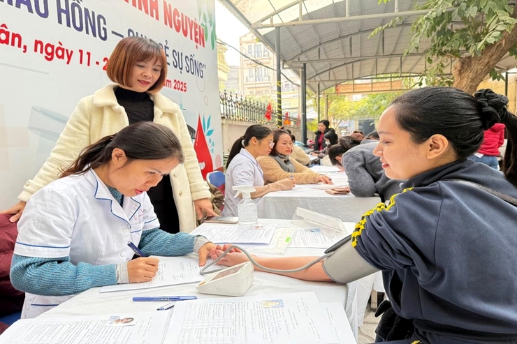 Phường Thanh Xuân tổ chức khám sức khỏe an toàn thực phẩm cho các cơ sở giáo dục trên địa bàn phường- Ảnh 1.