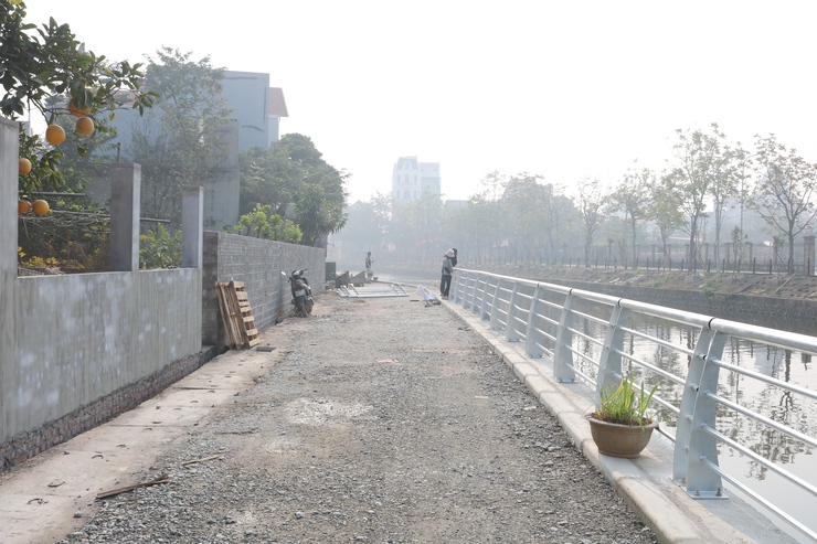 Bí thư Đảng ủy, Chủ tịch HĐND xã Quốc Oai Nguyễn Trường Sơn kiểm tra tiến độ các dự án trọng điểm trên địa bàn- Ảnh 13.