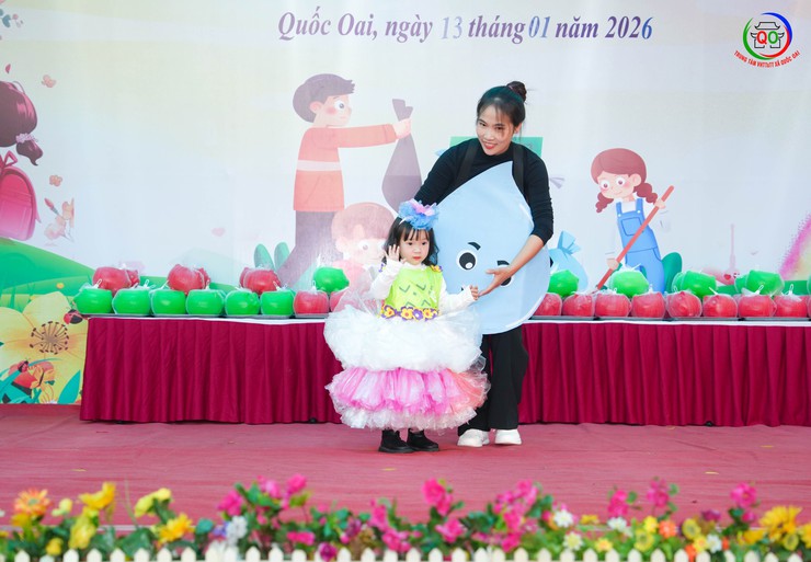 TRƯỜNG MẦM NON QUỐC OAI - TỔ CHỨC CHƯƠNG TRÌNH "BÉ CHUNG TAY BẢO VỆ MÔI TRƯỜNG" NĂM HỌC 2025 – 2026"- Ảnh 14.