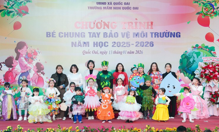 TRƯỜNG MẦM NON QUỐC OAI - TỔ CHỨC CHƯƠNG TRÌNH "BÉ CHUNG TAY BẢO VỆ MÔI TRƯỜNG" NĂM HỌC 2025 – 2026"- Ảnh 23.
