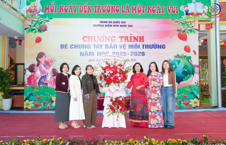 TRƯỜNG MẦM NON QUỐC OAI - TỔ CHỨC CHƯƠNG TRÌNH "BÉ CHUNG TAY BẢO VỆ MÔI TRƯỜNG" NĂM HỌC 2025 – 2026"- Ảnh 4.