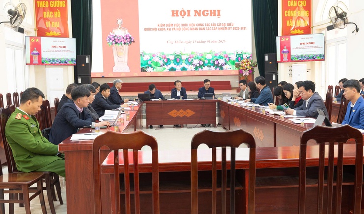 Ban Thường vụ Đảng ủy xã Ứng Thiên triển khai nhiệm vụ công tác bầu cử đại biểu Quốc hội khóa XVI và đại biểu HĐND các cấp, nhiệm kỳ 2026–2031- Ảnh 1.