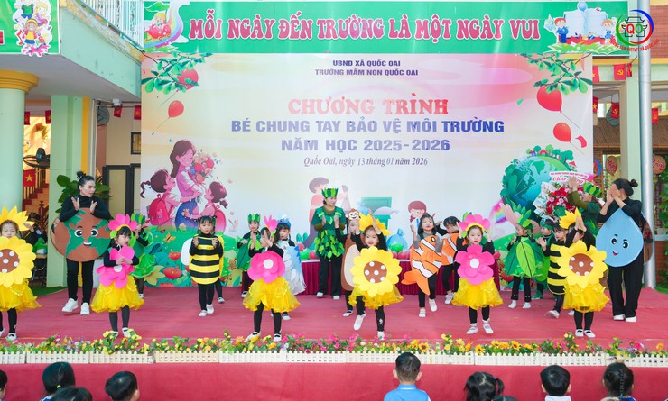 TRƯỜNG MẦM NON QUỐC OAI - TỔ CHỨC CHƯƠNG TRÌNH "BÉ CHUNG TAY BẢO VỆ MÔI TRƯỜNG" NĂM HỌC 2025 – 2026"- Ảnh 7.