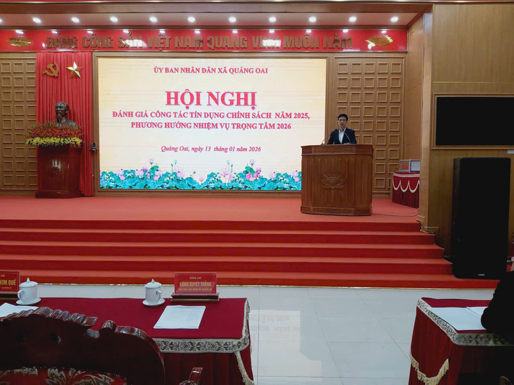 UBND xã Quảng Oai triển khai nhiệm vụ cho vay tín dụng chính sách năm 2026- Ảnh 1.