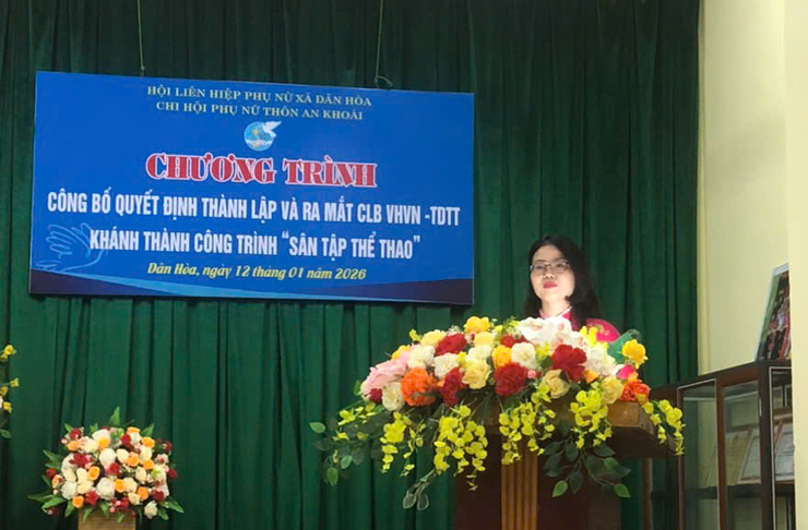 HỘI LHPN XÃ DÂN HÒA CÔNG BỐ QUYẾT ĐỊNH THÀNH LẬP CLB VĂN HÓA – VĂN NGHỆ – TDTT VÀ KHÁNH THÀNH CÔNG TRÌNH SÂN TẬP THỂ THAO CHI HỘI PHỤ NỮ THÔN AN KHOÁI - Ảnh 4.