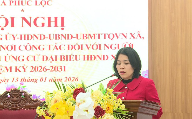 Xã Phúc Lộc tổ chức Hội nghị liên tịch lấy ý kiến cử tri nơi công tác đối với người được giới thiệu ứng cử đại biểu HĐND xã nhiệm kỳ 2026-2031- Ảnh 7.