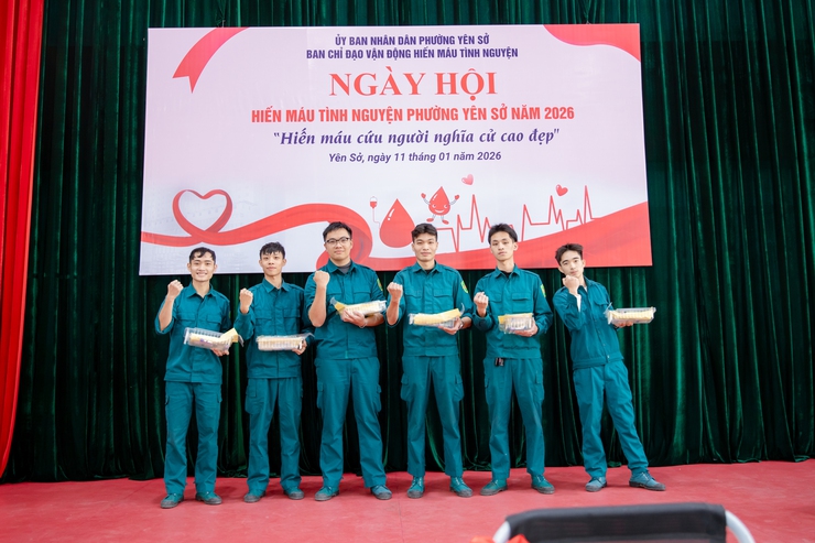 Ngày hội hiến máu phường Yên Sở năm 2026- Ảnh 7.