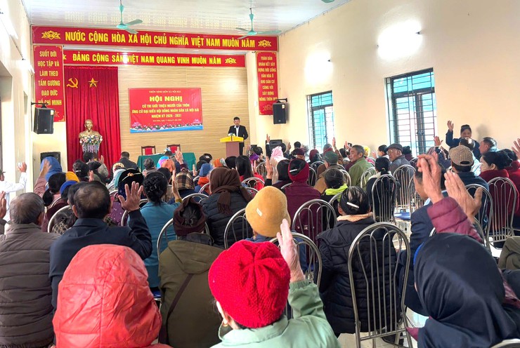 CÁC THÔN THUỘC XÃ NỘI BÀI TỔ CHỨC HỘI NGHỊ CỬ TRI GIỚI THIỆU NGƯỜI CỦA THÔN ỨNG CỬ ĐẠI BIỂU HĐND XÃ, NHIỆM KỲ 2026 – 2031- Ảnh 8.