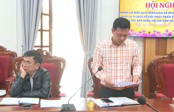 UBND xã Phúc Lộc tổ chức Hội nghị đánh giá hiệu quả triển khai Kế hoạch số 431 về phát triển thương mại điện tử và tổ chức bán hàng online năm 2025 trên địa bàn xã- Ảnh 2.