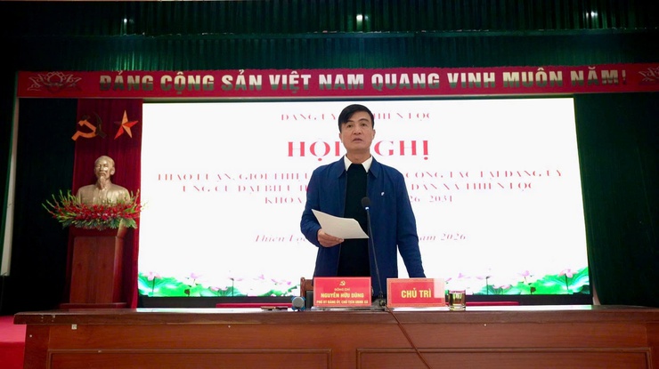 Hội nghị thảo luận, giới thiệu người đang công tác tại Đảng ủy ứng cử đại biểu HĐND xã Thiên Lộc khóa II,&nbsp;nhiệm kỳ 2026 – 2031- Ảnh 9.
