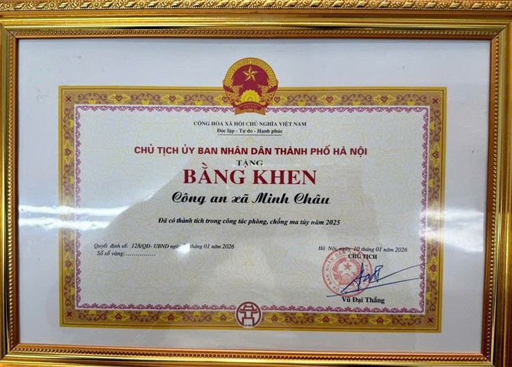 Xã Minh Châu nằm trong danh sách 26 xã, phường "không ma túy" của Hà Nội năm 2025- Ảnh 2.