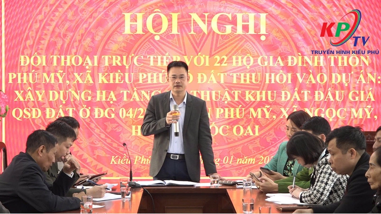 UBND xã Kiều Phú tổ chức hội nghị đối thoại với các hộ dân bị thu hồi đất phục vụ Dự án xây dựng hạ tầng kỹ thuật khu đấu giá quyền sử dụng đất điểm ĐG04/2019 thôn Phú Mỹ- Ảnh 7.