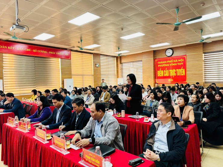 Phường Vĩnh Tuy: Lấy ý kiến cử tri nơi công tác đối với người được dự kiến giới thiệu ứng cử đại biểu HĐND phường nhiệm kỳ 2026–2031- Ảnh 3.