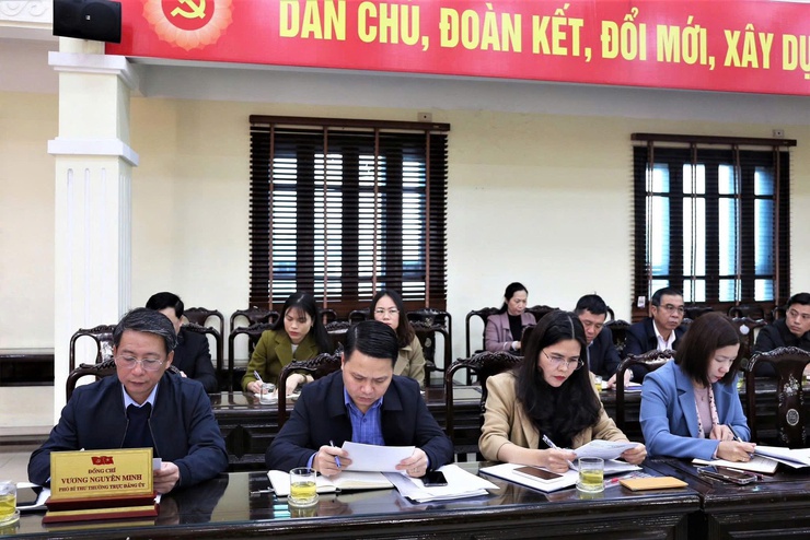 THƯỜNG TRỰC ĐẢNG ỦY XÃ SÓC SƠN LÀM VIỆC VỚI TRUNG TÂM DỊCH VỤ TỔNG HỢP XÃ.- Ảnh 7.