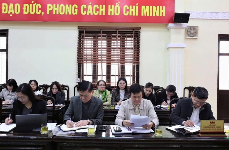 THƯỜNG TRỰC ĐẢNG ỦY XÃ SÓC SƠN LÀM VIỆC VỚI TRUNG TÂM DỊCH VỤ TỔNG HỢP XÃ.- Ảnh 4.