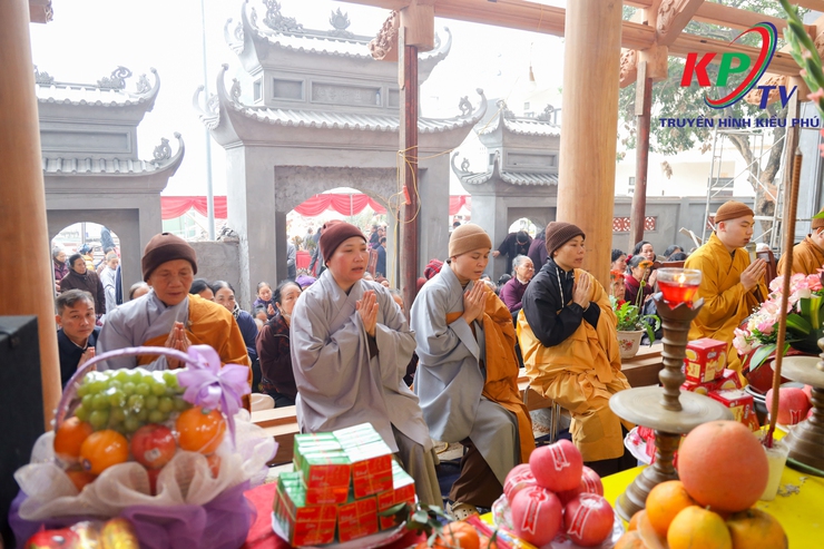 Trang nghiêm Lễ Thượng lương ngôi Tam Bảo chùa Thiên Long, xã Kiều Phú- Ảnh 8.