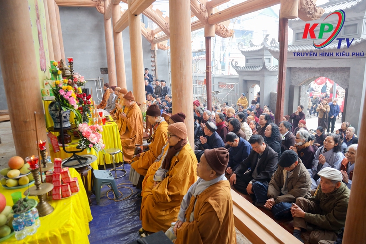 Trang nghiêm Lễ Thượng lương ngôi Tam Bảo chùa Thiên Long, xã Kiều Phú- Ảnh 5.