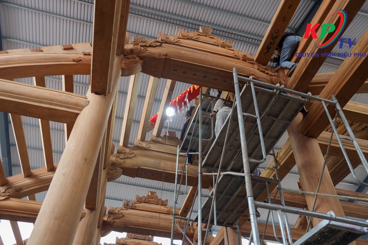 Trang nghiêm Lễ Thượng lương ngôi Tam Bảo chùa Thiên Long, xã Kiều Phú- Ảnh 12.