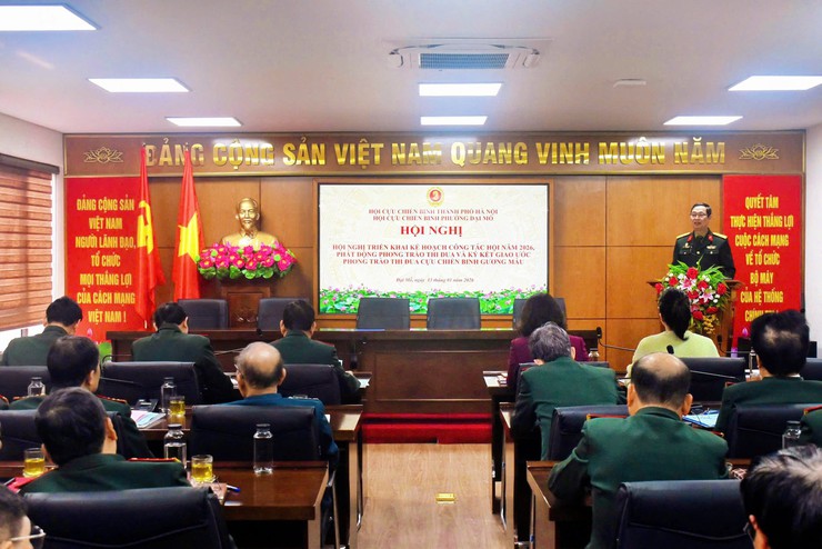 HỘI CỰU CHIẾN BINH PHƯỜNG ĐẠI MỖ TRIỂN KHAI NHIỆM VỤ CÔNG TÁC, PHÁT ĐỘNG PHONG TRÀO THI ĐUA VÀ KÝ GIAO ƯỚC THI ĐUA NĂM 2026- Ảnh 1.