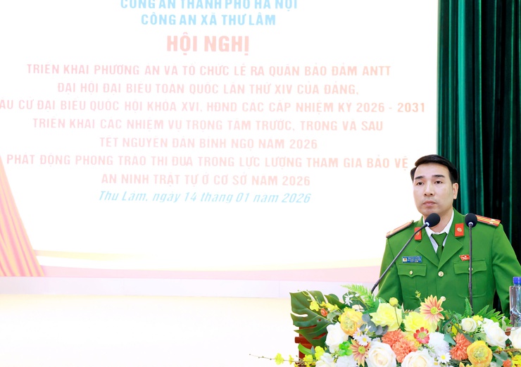 CÔNG AN XÃ THƯ LÂM TRIỂN KHAI PHƯƠNG ÁN VÀ TỔ CHỨC RA QUÂN BẢO ĐẢM ANTT PHỤC VỤ ĐẠI HỘI ĐẢNG, BẦU CỬ ĐẠI BIỂU QUỐC HỘI KHÓA 16 VÀ ĐẠI BIỂU HĐND CÁC CẤP VÀ TẾT NGUYÊN ĐÁN BÍNH NGỌ 2026.- Ảnh 11.