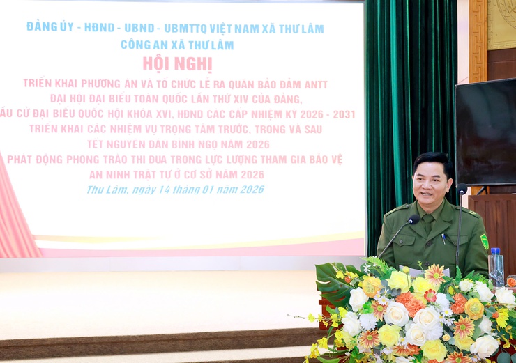 CÔNG AN XÃ THƯ LÂM TRIỂN KHAI PHƯƠNG ÁN VÀ TỔ CHỨC RA QUÂN BẢO ĐẢM ANTT PHỤC VỤ ĐẠI HỘI ĐẢNG, BẦU CỬ ĐẠI BIỂU QUỐC HỘI KHÓA 16 VÀ ĐẠI BIỂU HĐND CÁC CẤP VÀ TẾT NGUYÊN ĐÁN BÍNH NGỌ 2026.- Ảnh 14.