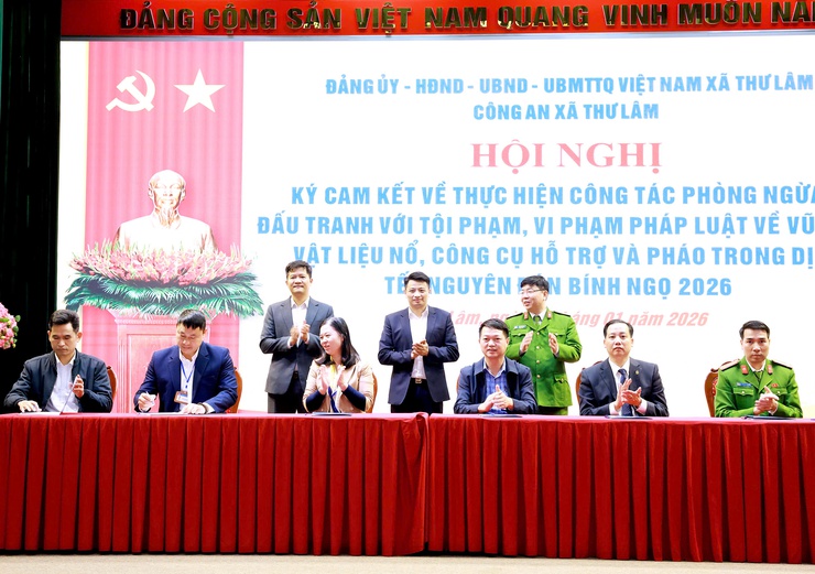 CÔNG AN XÃ THƯ LÂM TRIỂN KHAI PHƯƠNG ÁN VÀ TỔ CHỨC RA QUÂN BẢO ĐẢM ANTT PHỤC VỤ ĐẠI HỘI ĐẢNG, BẦU CỬ ĐẠI BIỂU QUỐC HỘI KHÓA 16 VÀ ĐẠI BIỂU HĐND CÁC CẤP VÀ TẾT NGUYÊN ĐÁN BÍNH NGỌ 2026.- Ảnh 15.