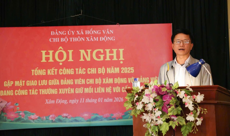 Chi bộ thôn Xâm Động tổng kết công tác chi bộ năm 2025, triển khai nhiệm vụ năm 2026- Ảnh 5.