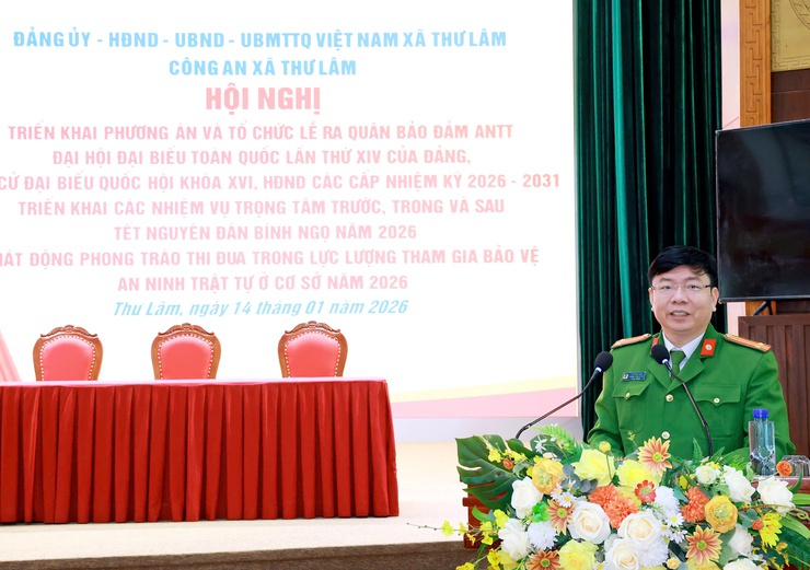 CÔNG AN XÃ THƯ LÂM TRIỂN KHAI PHƯƠNG ÁN VÀ TỔ CHỨC RA QUÂN BẢO ĐẢM ANTT PHỤC VỤ ĐẠI HỘI ĐẢNG, BẦU CỬ ĐẠI BIỂU QUỐC HỘI KHÓA 16 VÀ ĐẠI BIỂU HĐND CÁC CẤP VÀ TẾT NGUYÊN ĐÁN BÍNH NGỌ 2026.- Ảnh 20.