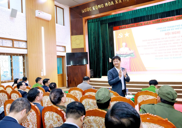 CÔNG AN XÃ THƯ LÂM TRIỂN KHAI PHƯƠNG ÁN VÀ TỔ CHỨC RA QUÂN BẢO ĐẢM ANTT PHỤC VỤ ĐẠI HỘI ĐẢNG, BẦU CỬ ĐẠI BIỂU QUỐC HỘI KHÓA 16 VÀ ĐẠI BIỂU HĐND CÁC CẤP VÀ TẾT NGUYÊN ĐÁN BÍNH NGỌ 2026.- Ảnh 3.