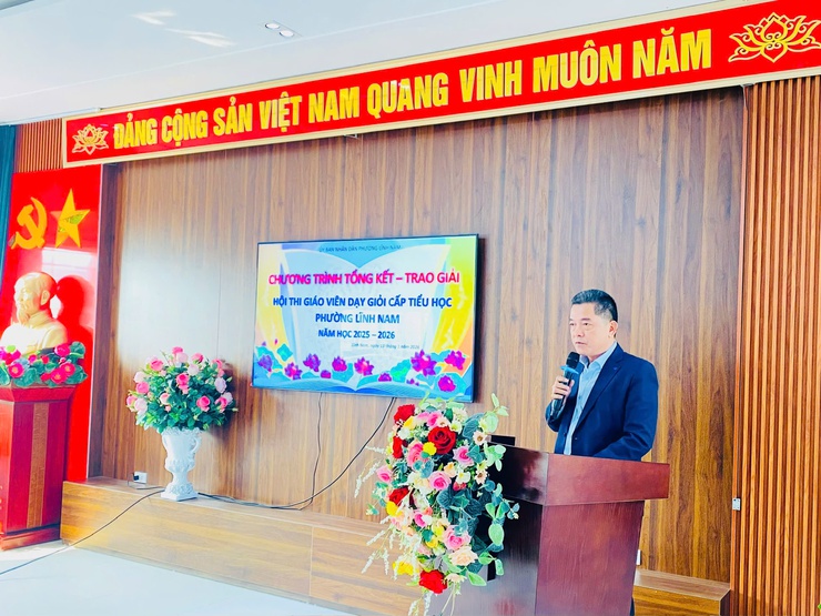 PHƯỜNG LĨNH NAM: TỔ CHỨC THÀNH CÔNG HỘI THI GIÁO VIÊN DẠY GIỎI CẤP TIỂU HỌC NĂM HỌC 2025 – 2026- Ảnh 1.