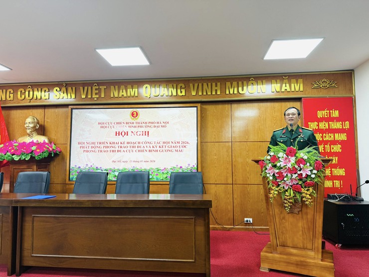 HỘI CỰU CHIẾN BINH PHƯỜNG ĐẠI MỖ TRIỂN KHAI NHIỆM VỤ CÔNG TÁC, PHÁT ĐỘNG PHONG TRÀO THI ĐUA VÀ KÝ GIAO ƯỚC THI ĐUA NĂM 2026- Ảnh 5.