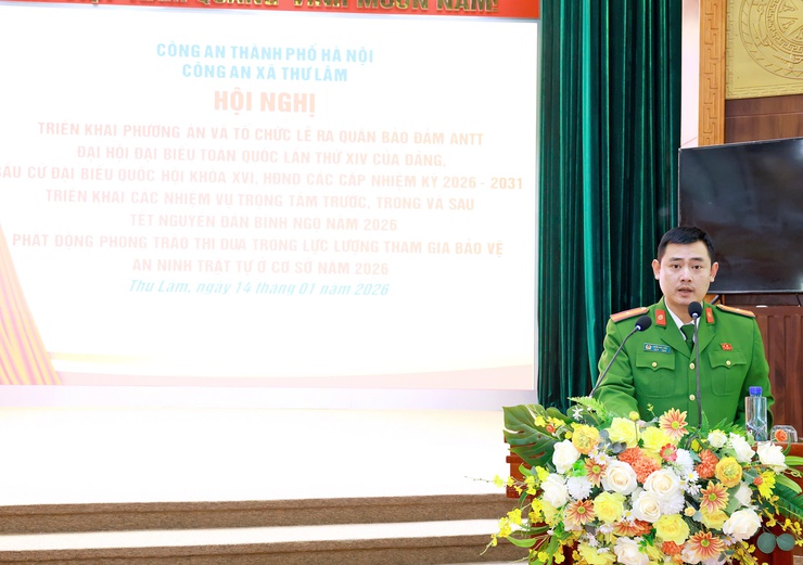 CÔNG AN XÃ THƯ LÂM TRIỂN KHAI PHƯƠNG ÁN VÀ TỔ CHỨC RA QUÂN BẢO ĐẢM ANTT PHỤC VỤ ĐẠI HỘI ĐẢNG, BẦU CỬ ĐẠI BIỂU QUỐC HỘI KHÓA 16 VÀ ĐẠI BIỂU HĐND CÁC CẤP VÀ TẾT NGUYÊN ĐÁN BÍNH NGỌ 2026.- Ảnh 5.