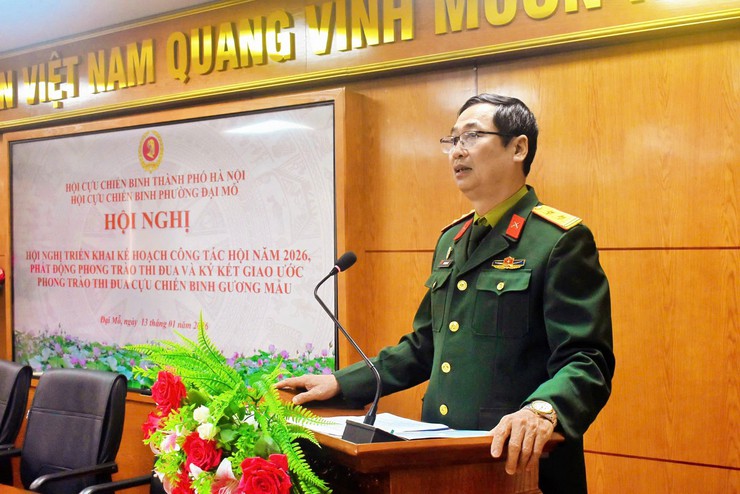 HỘI CỰU CHIẾN BINH PHƯỜNG ĐẠI MỖ TRIỂN KHAI NHIỆM VỤ CÔNG TÁC, PHÁT ĐỘNG PHONG TRÀO THI ĐUA VÀ KÝ GIAO ƯỚC THI ĐUA NĂM 2026- Ảnh 6.