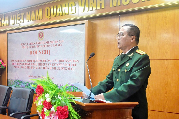 HỘI CỰU CHIẾN BINH PHƯỜNG ĐẠI MỖ TRIỂN KHAI NHIỆM VỤ CÔNG TÁC, PHÁT ĐỘNG PHONG TRÀO THI ĐUA VÀ KÝ GIAO ƯỚC THI ĐUA NĂM 2026- Ảnh 7.
