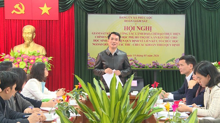 Đảng uỷ xã Phúc Lộc giám sát việc thực hiện các chính sách giáo dục tại các trường tiểu học trên địa bàn- Ảnh 1.