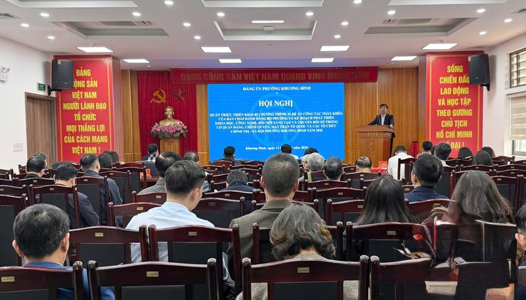 Khương Đình: Quán triệt thực hiện chương trình công tác toàn khóa và Kế hoạch phát triển khoa học, công nghệ, đổi mới sáng tạo và chuyển đổi số- Ảnh 1.