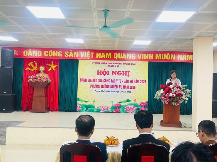 TRẠM Y TẾ PHƯỜNG TƯƠNG MAI TỔ CHỨC HỘI NGHỊ TỔNG KẾT CÔNG TÁC Y TẾ - DÂN SỐ NĂM 2025: VỮNG VÀNG KHẲNG ĐỊNH VAI TRÒ TRONG CHĂM SÓC SỨC KHỎE NHÂN DÂN- Ảnh 6.