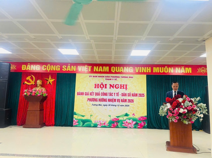 TRẠM Y TẾ PHƯỜNG TƯƠNG MAI TỔ CHỨC HỘI NGHỊ TỔNG KẾT CÔNG TÁC Y TẾ - DÂN SỐ NĂM 2025: VỮNG VÀNG KHẲNG ĐỊNH VAI TRÒ TRONG CHĂM SÓC SỨC KHỎE NHÂN DÂN- Ảnh 1.