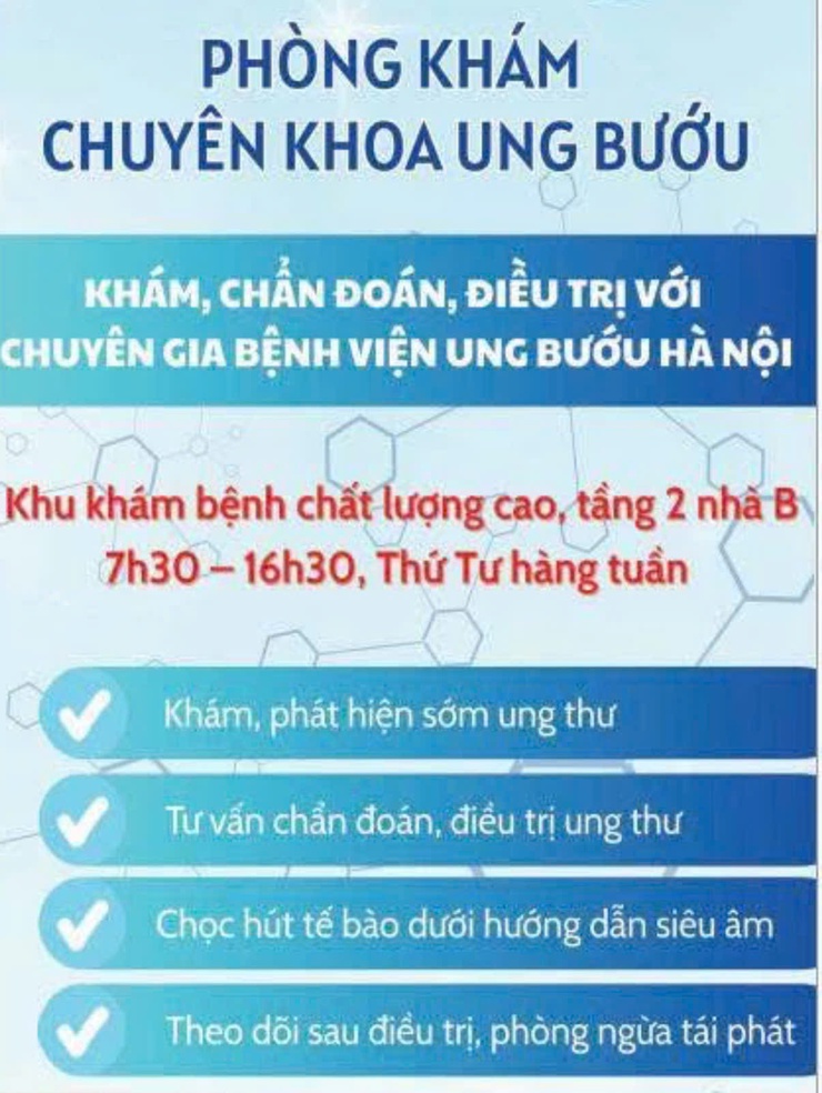 Bệnh viện Đa khoa Chương Mỹ phối hợp thực hiện khám chuyên khoa Ung bướu- Ảnh 1.