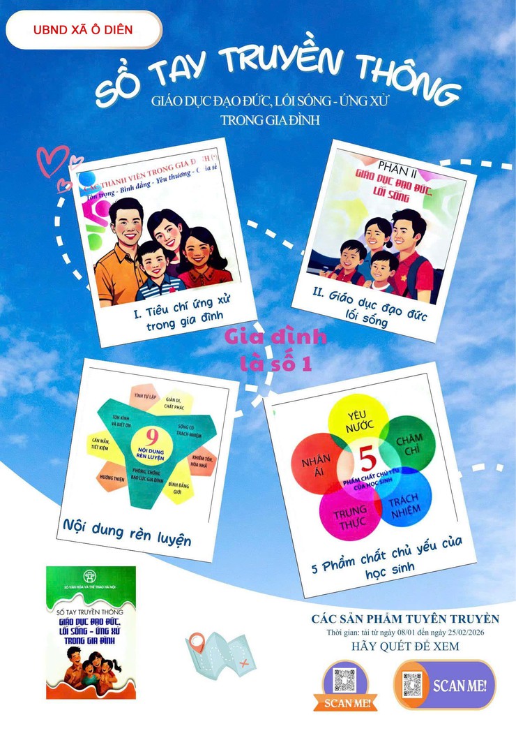 Xã Ô Diên đẩy mạnh tuyên truyền thực hiện Bộ tiêu chí ứng xử trong gia đình- Ảnh 1.