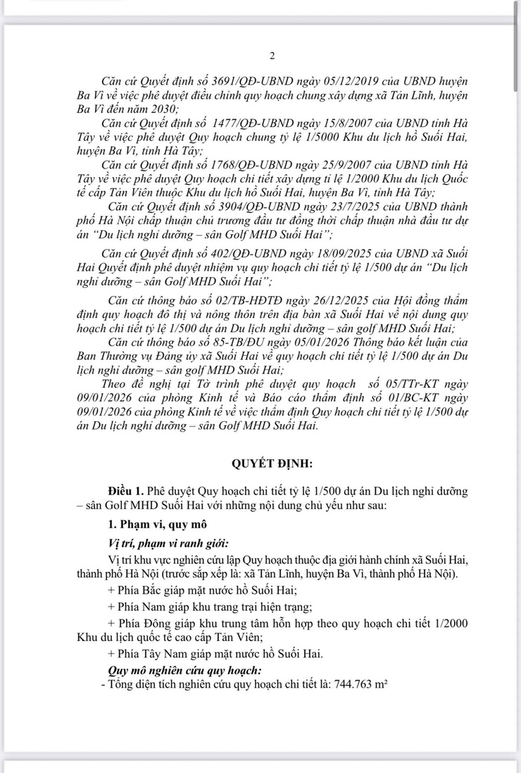 Xã Suối Hai Công bố quy hoạch chi tiết 1/500 - Dự án MHD Suối Hai- Ảnh 3.