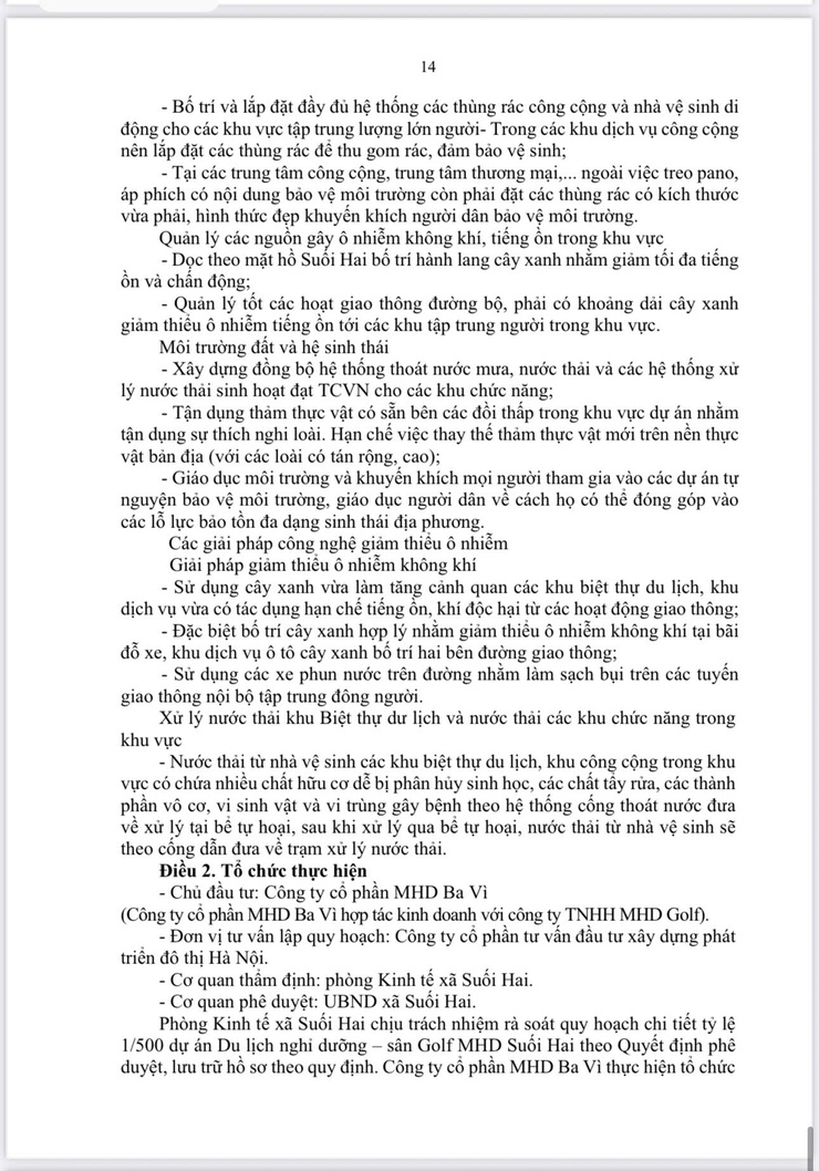 Xã Suối Hai Công bố quy hoạch chi tiết 1/500 - Dự án MHD Suối Hai- Ảnh 15.