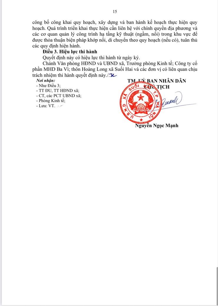 Xã Suối Hai Công bố quy hoạch chi tiết 1/500 - Dự án MHD Suối Hai- Ảnh 16.